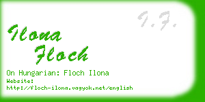 ilona floch business card